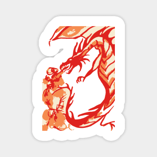 Red Dragon Fire Breath Magnet