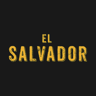 El Salvador plain text Salvadorian Merch, Cipote, Pupusas T-Shirt