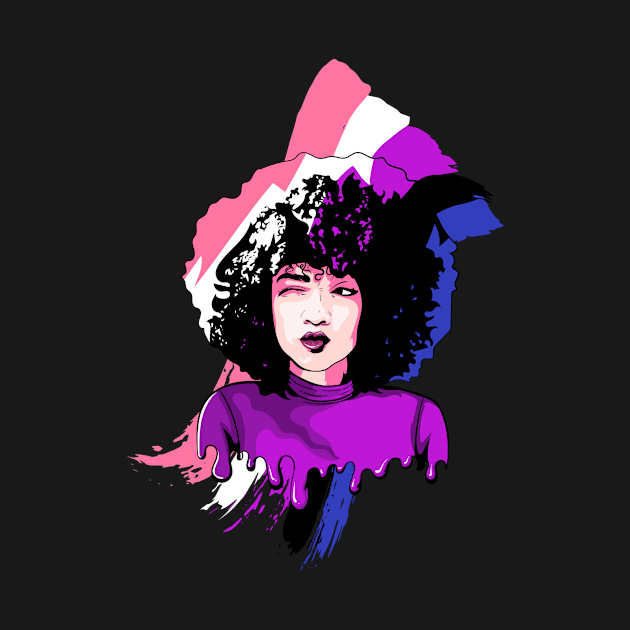 Afro Girl Genderfluid Flag Black History Melanin Black Pride by Alex21