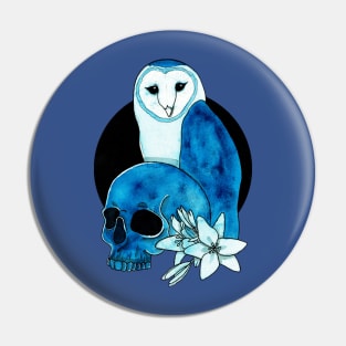 Owl Skull Pin