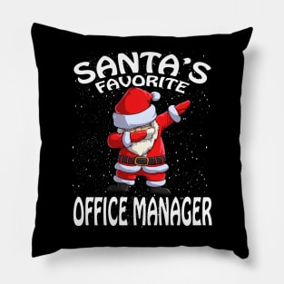 Santas Favorite Office Manager Christmas Pillow