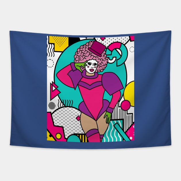 Proud Drag Queen Inspired Tapestry by flofin