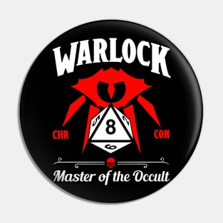 D&D Character Class Warlock Pin