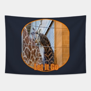 Caged animals Freedom Giraffes Tapestry