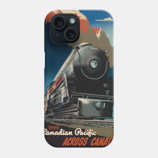 Travel Canadian Pacific across Canada Vintage Poster Phone Case