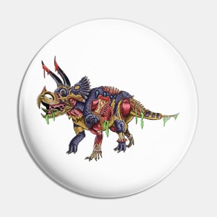 Zombie Triceratops Pin