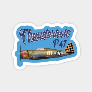 Thunderbolt P-47 Fighter Magnet