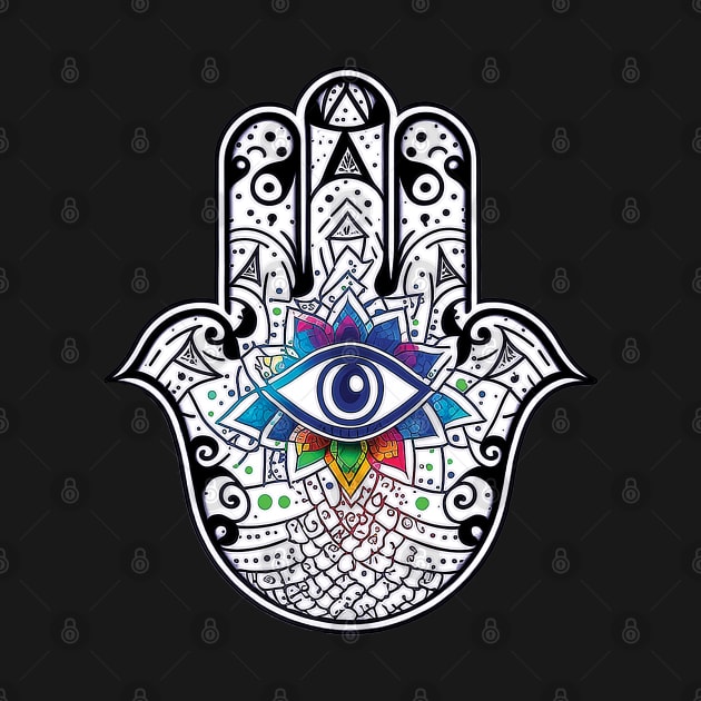 HAMSA Jewish amulet against bad luck by Gold Turtle Lina