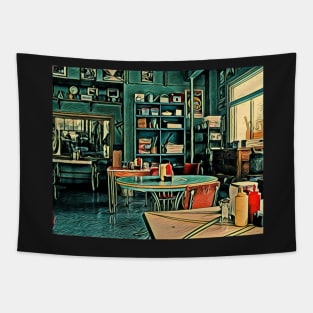 The town diner Tapestry
