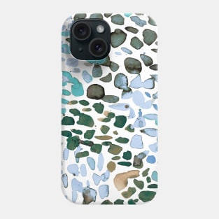 Pocket- speckled watercolor blue Phone Case