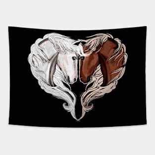 Love Horses. Heart Horses. Tapestry