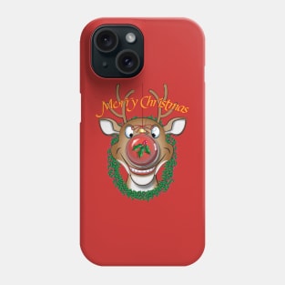 Merry Red Nose Bulb Phone Case
