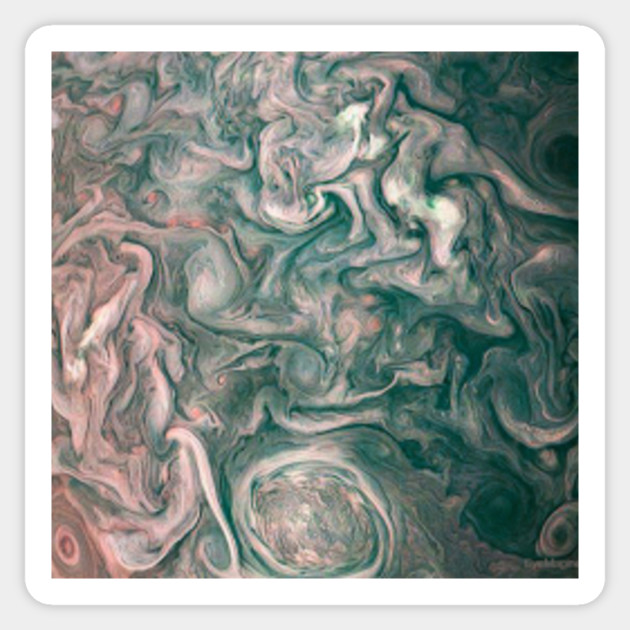 Jupiter Abstract Painting Jupiter Painting Sticker Teepublic