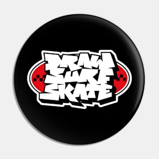 Draw Sure Skate ICon Pin