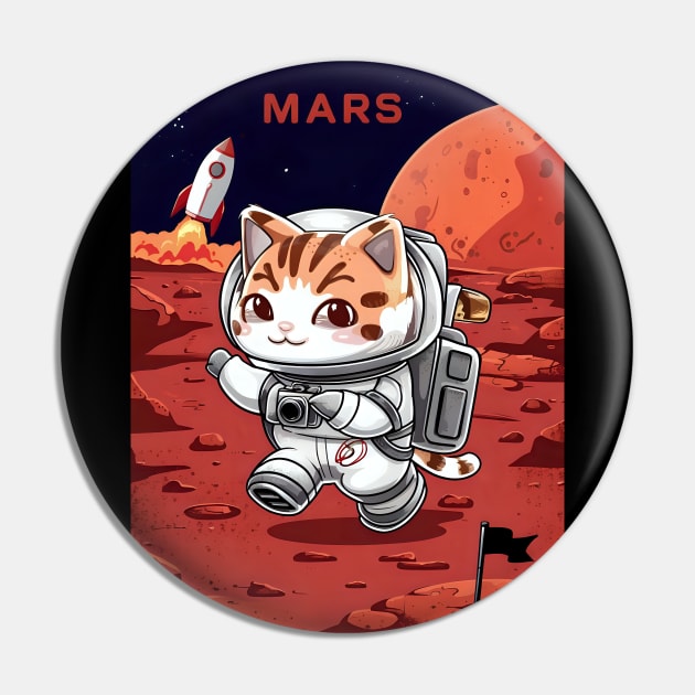 Cute cat astronaut on mars Pin by Spaceboyishere