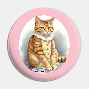 victorian cat Pin