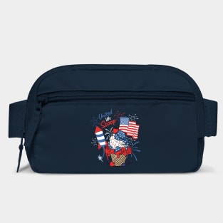Patriotic Ice Cream Cup American Flag Independence Day Bag