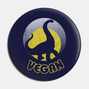 Vintage Vegan Dinosaur Pin