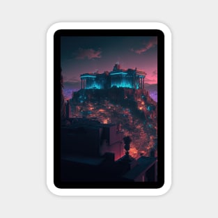 Acropolis Cyberpunk style Magnet