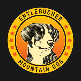 Entlebucher Mountain Dog Portrait T-Shirt