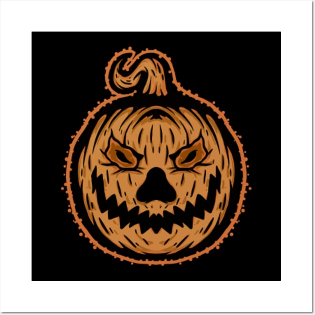 Halloween T-shirt Design With Pumpkin Concept PNG Images