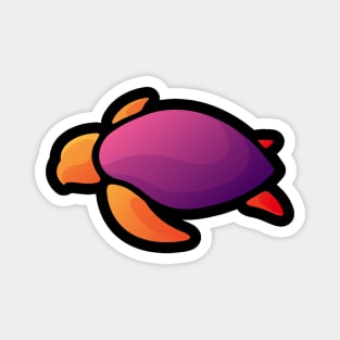 Purple turtle Magnet