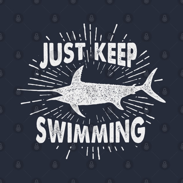 Nautical lettering: just keep swimming by GreekTavern