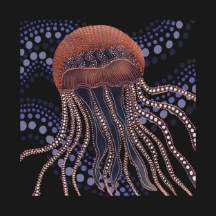 Dot Patterned Jellyfish T-Shirt