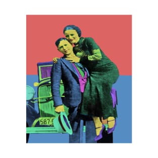 Bonnie and Clyde Pop Art T-Shirt