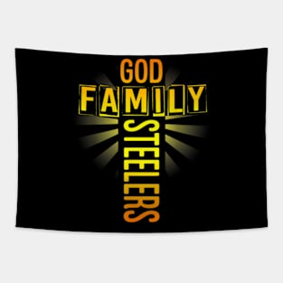 God Family Steeler FatherS Day Tapestry