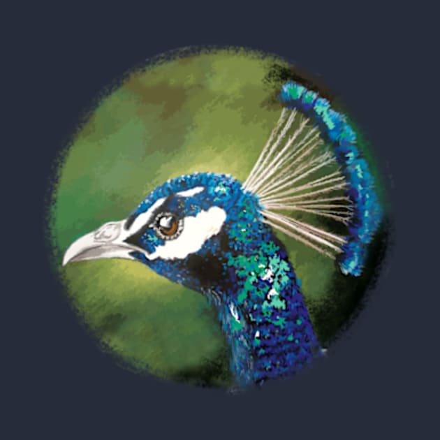 Blue peacock by rainetteillus