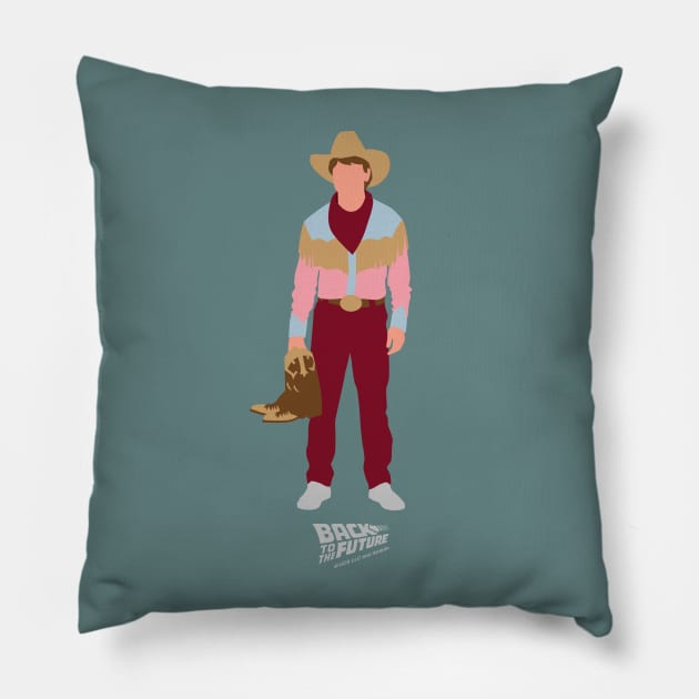 Cowboy Marty McFly Pillow by avperth