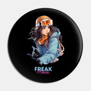 Freak Mode - Women's Snowboard Pin