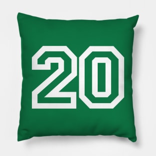 Sports Shirt #20 (white letter) Pillow