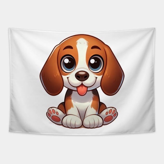 Cute Beagle Tapestry by Dmytro