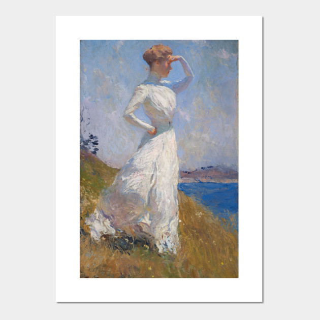 Sunlight Oil Painting By Frank Benson Sunlight Shining Posters