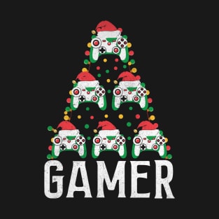 Gamer Christmas Tree T-Shirt