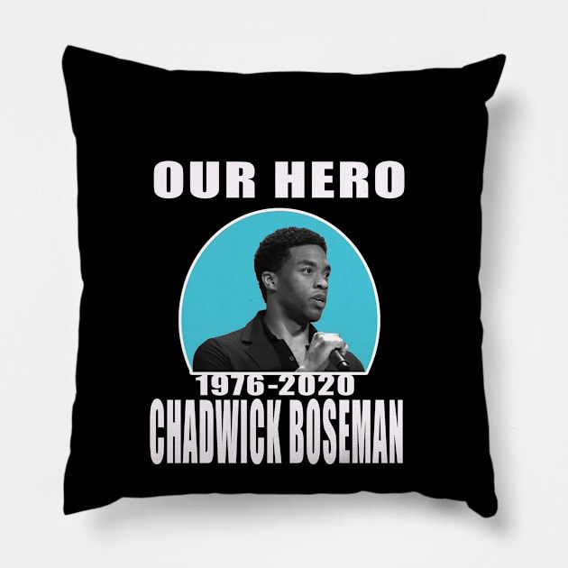 CHADWICK BOSEMAN Pillow by DESIGNSDREAM