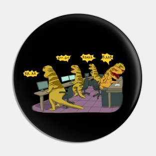 T rex Family at work Pin