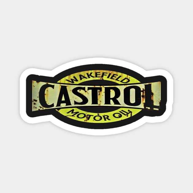 Castrol motor oil sign Magnet by Andyt