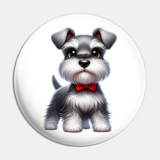 Cute Miniature schnauzer Pin