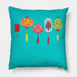 Vietnamese lanterns Pillow