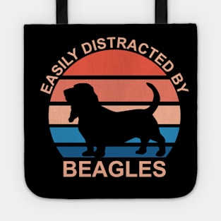 Easily Distracted By Beagles Tote