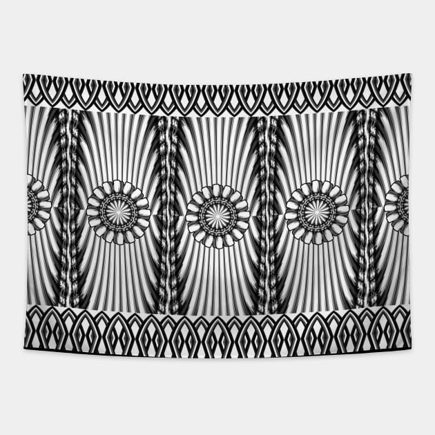 Artsy geometric pattern Tapestry by Gaspar Avila