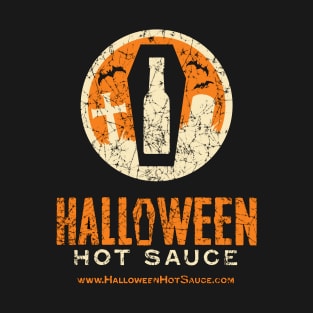 Halloween Hot Sauce Distressed logo T-Shirt