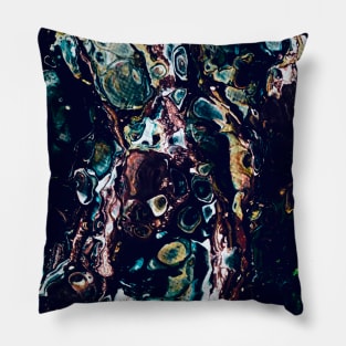 Fluid acrylic abstract Pillow