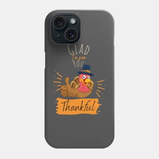 Thanksgiving day thankful Turkey Phone Case