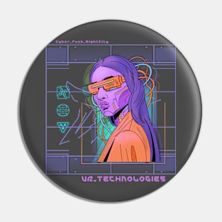 Cyberpunk 2077 Night City VR Pin