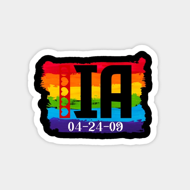 Iowa Gay Marriage Magnet by Blood Moon Design