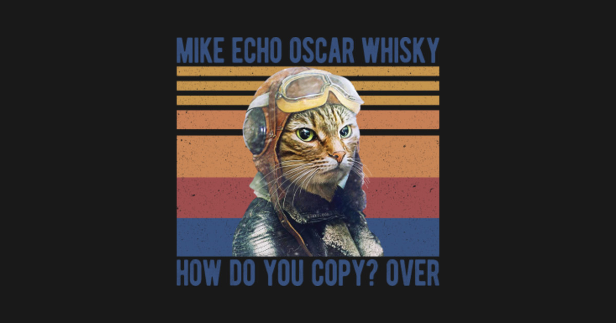 mike echo oscar whiskey cat t shirt